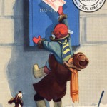 Открытка "Поздравляем с 8 марта!". Художник И.М. Семенов. Открытка 1956 г.